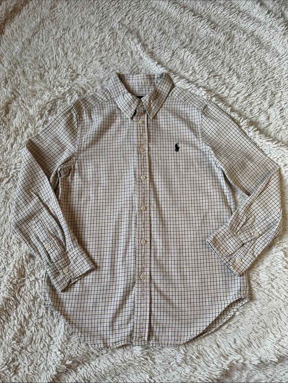 Ralph Lauren Button-Down Plaid Shirt for boy size 10-12